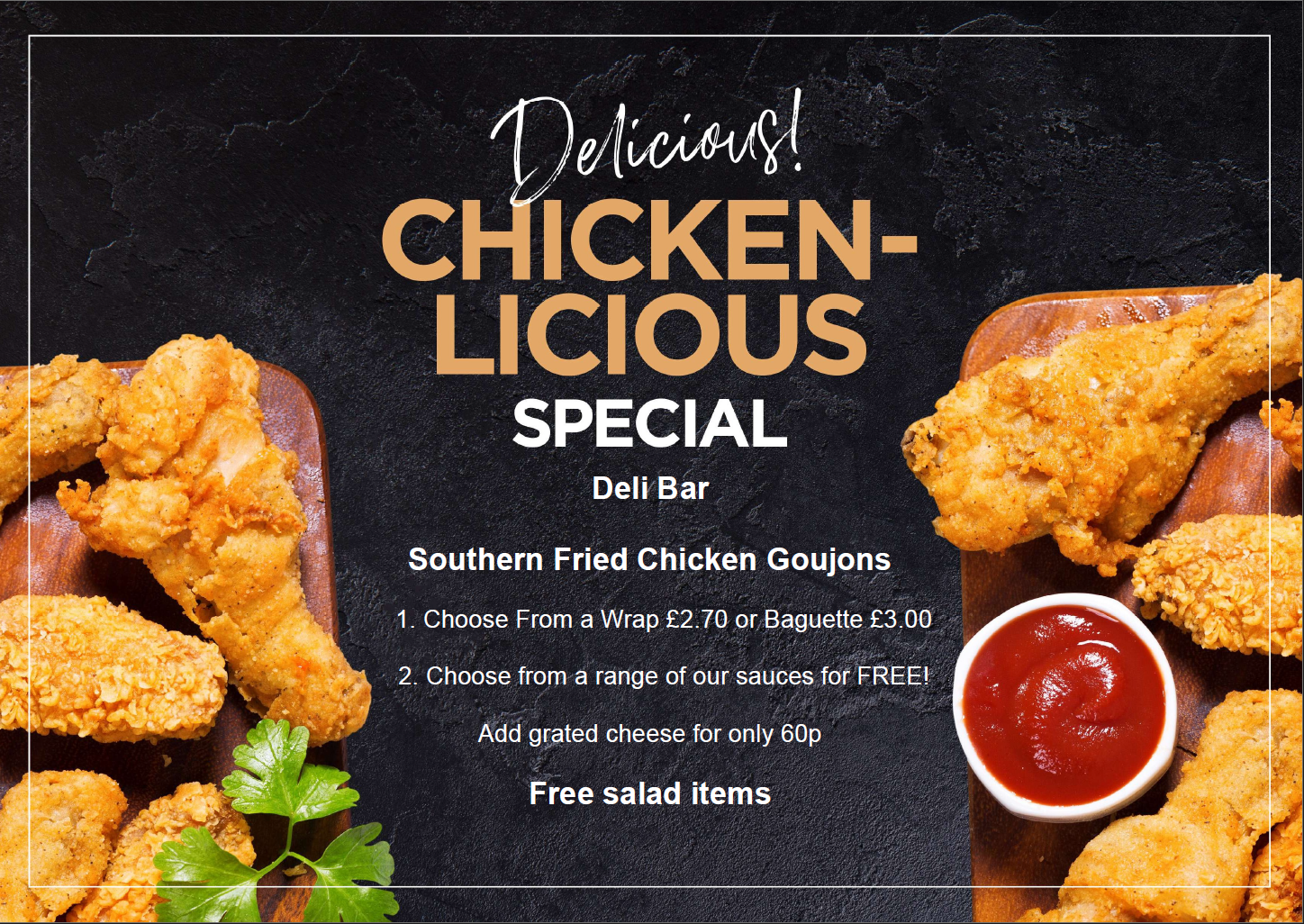 deli bar chicken special