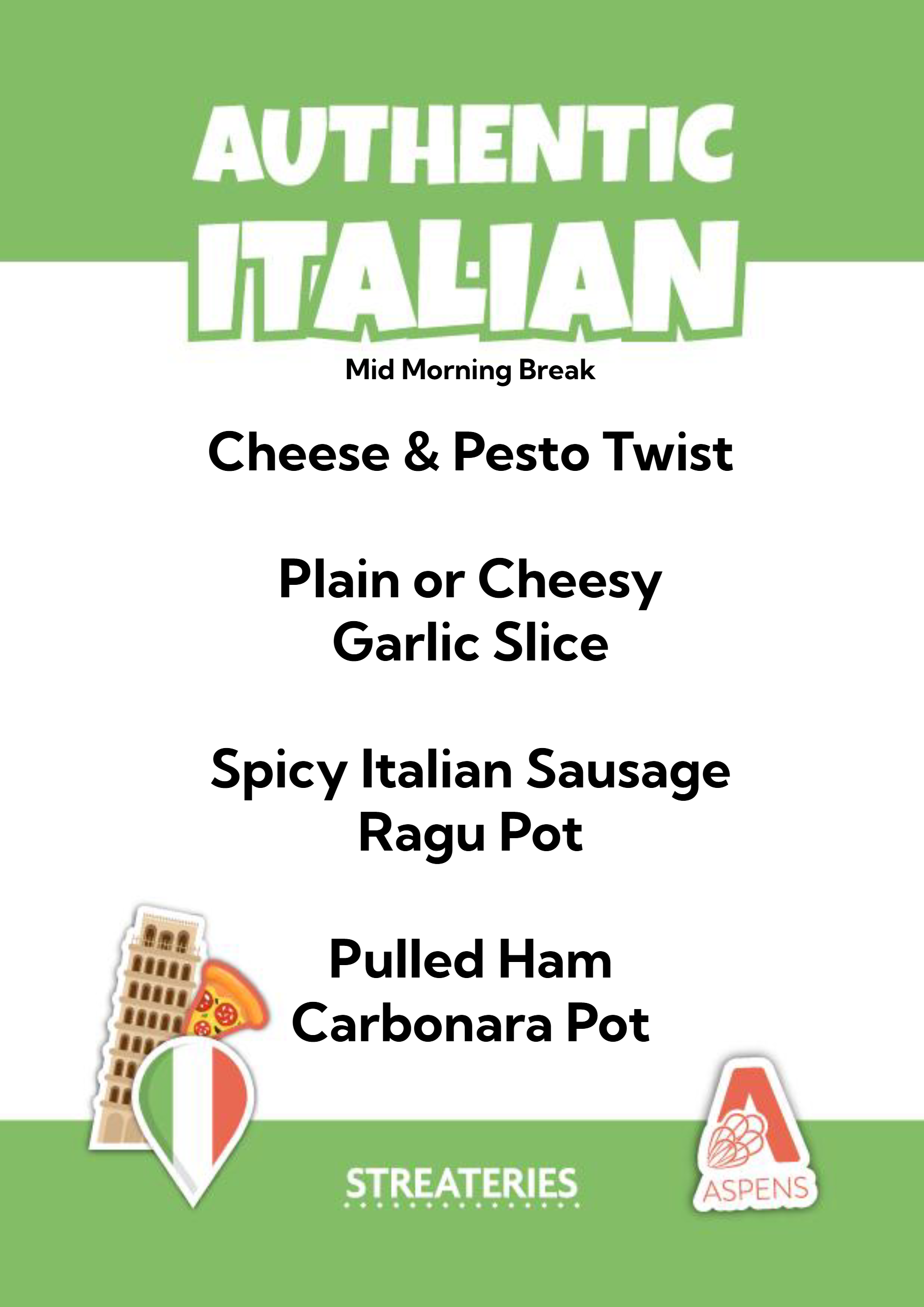 west park daily menu list