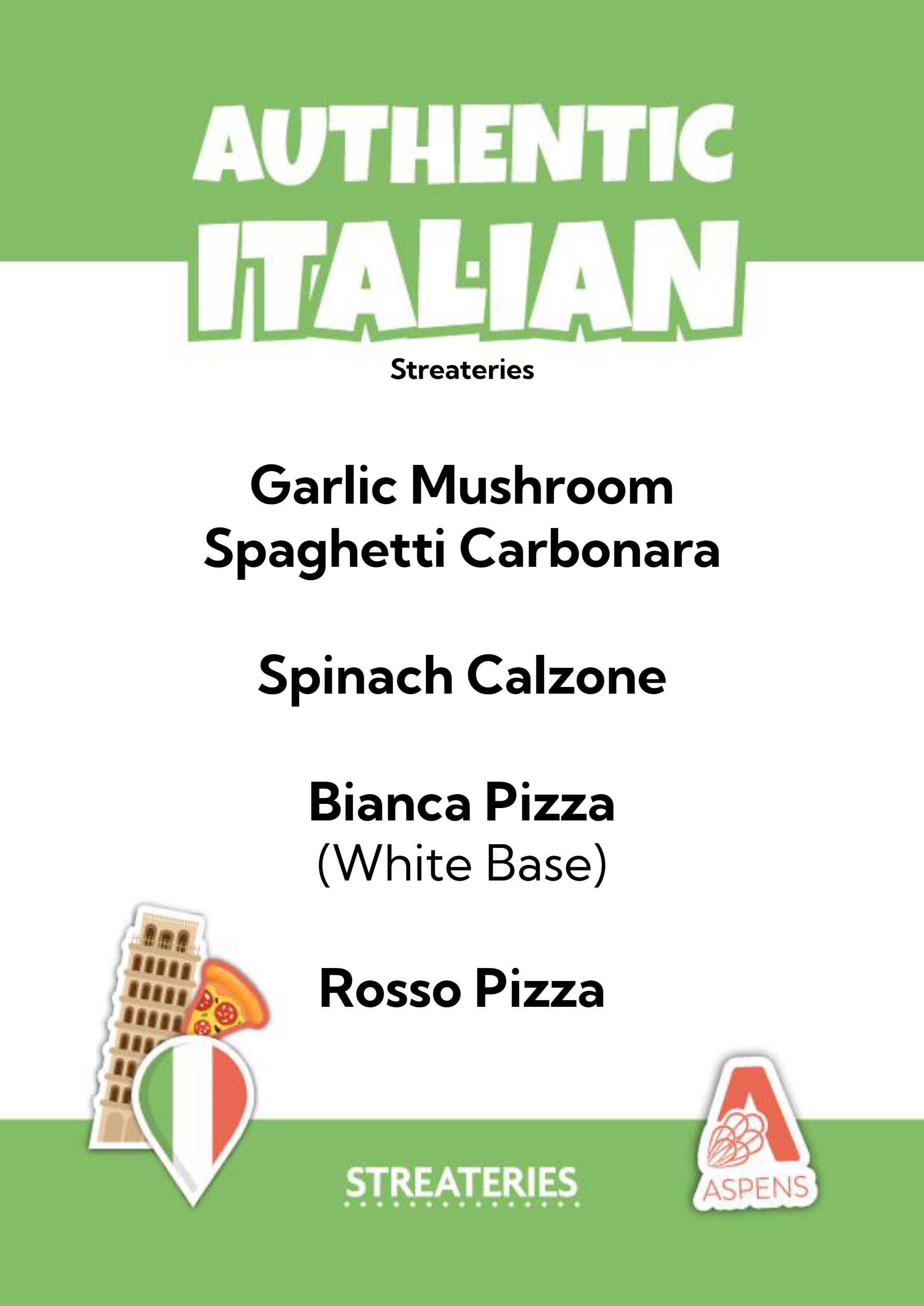 west park daily menu list