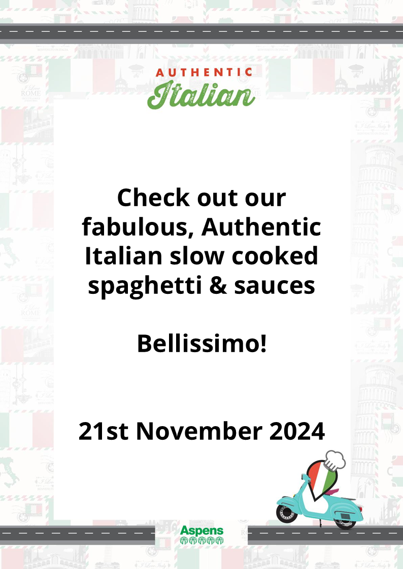 italian themed menu